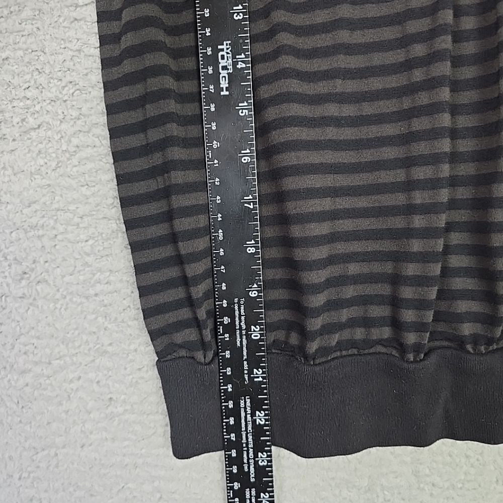 Self Esteem Women’s Short Sleeve Top Blouse Black/Brown Striped Size XL - Picture 11 of 15